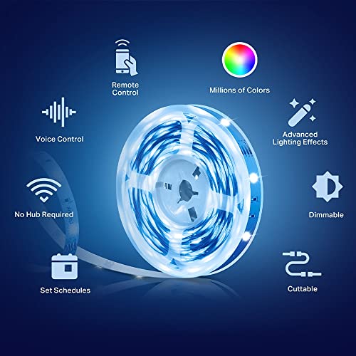 - Tapo Smart LED Strip Light | 5m | WiFi App Control RGB Multicolour LED Lights -