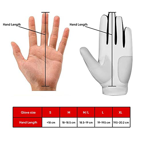- WESTWOOD FOX Golf Glove Men Left Hand Right Non Slip Leather Grip