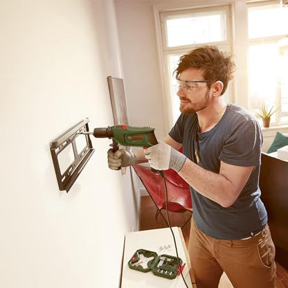 Bosch Electric Combi Drill EasyImpact 600 (600 W, in Carrying Case), Dark Green