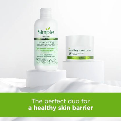 - Simple Replenishing Cream Cleanser Face Cleanser|  Suitable For Most Sensitive Skin -