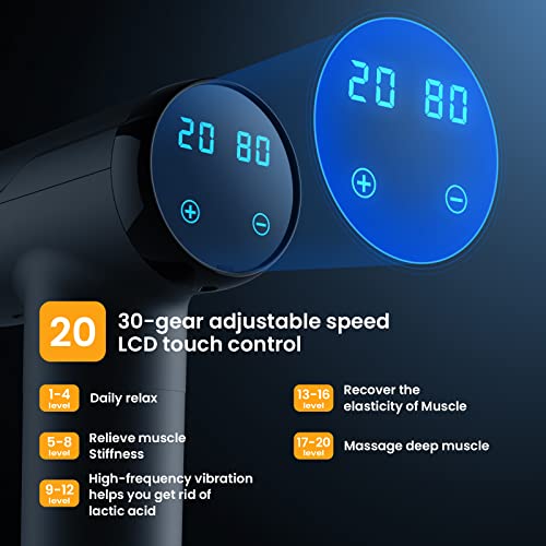 - Massage Gun Deep Tissue | Portable Muscle Massage Device | 8 Massage Heads -