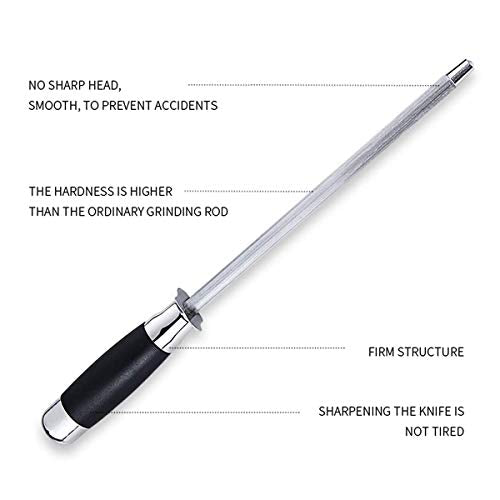 - Jasni Knife Sharpener Diamond Electroplating | Oval Shape Design | Fits All Kinds of Knives -