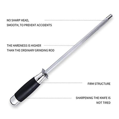 - Jasni Knife Sharpener Diamond Electroplating | Oval Shape Design | Fits All Kinds of Knives -