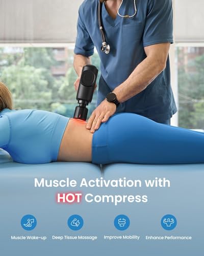 - Massage Gun Heat and Cold | RENPHO Massage Gun with Heat Cool Massage Head -