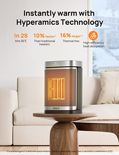 - Dreo Space Heater | 70° Oscillating Electric PTC Ceramic Heater with Thermostat -