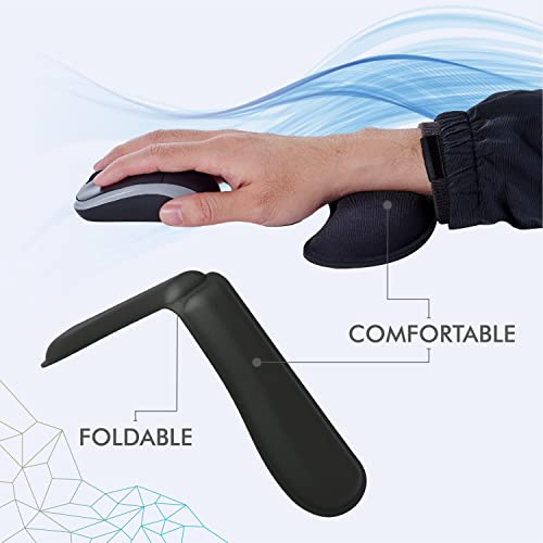 - ZIBLY Wrist Rest Keyboard and Mouse Set - Non-Slip Ergonomic Wrist Cushion Support Pad - Easy Typing, Pain Relief