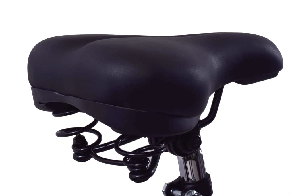 Ammaco Mens Hybrid Bike Madrid 700c Wheel Trekking Bike 23" Frame Black 7 Speed