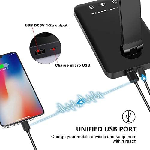 - SLATOR Desk lamp |Eye-caring | Aluminium | Dimmable | Bedside lamp | USB Charging Port -