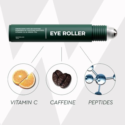 - Wolf Project Under Eye Roller with Caffeine, Vitamin C and Peptides