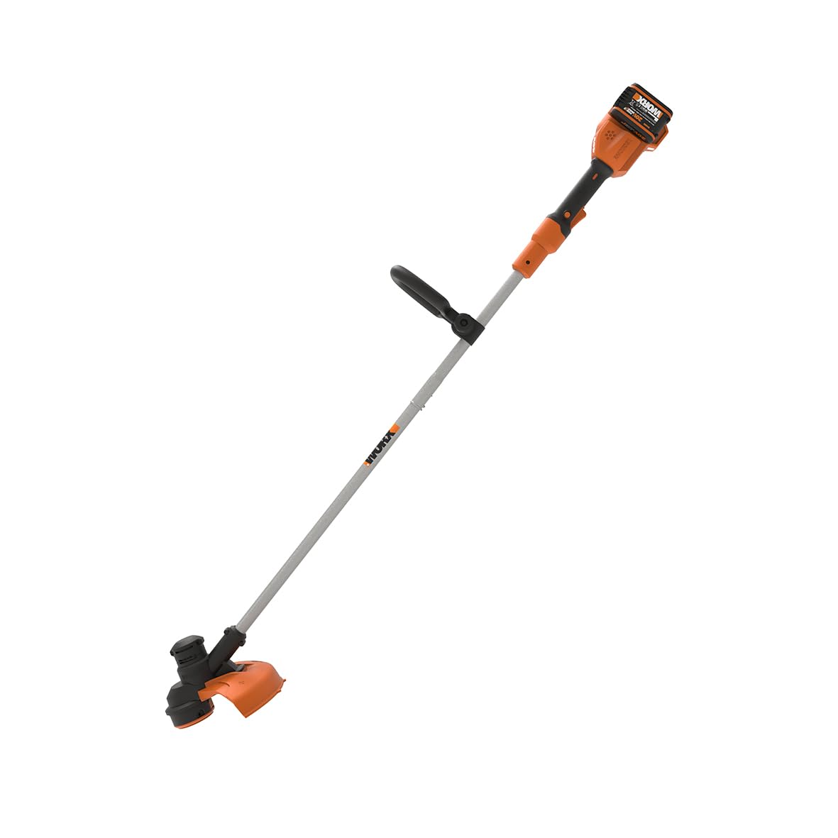 - Worx WG183E 40V Cordless Line Trimmer with Two Batteries and Charger.