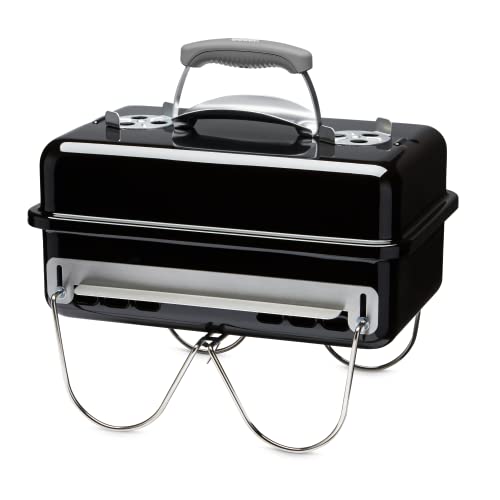 - Weber Go-Anywhere Barbeque Grill | Portable Grill | Table Top Camping Barbeque with Lid |