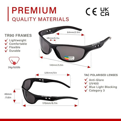 - ZILLERATE Polarised Sunglasses for Men & Women, Polarized Sports Sun Glasses