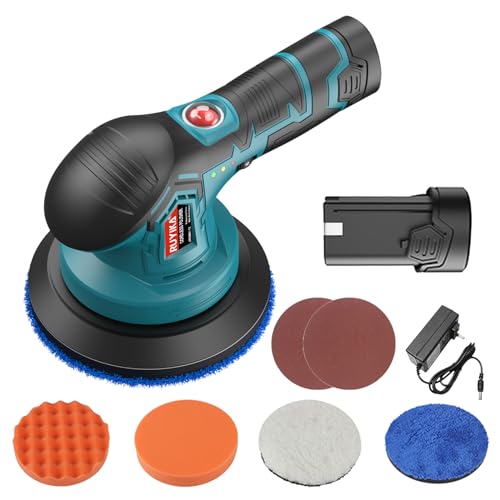 - RUYIKA | Cordless Car Polisher Buffer | Polishing Machine | 2500-5000 RPM -