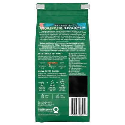 - STARBUCKS Single-Origin Colombia | Medium Roast | Ground Coffee 200g (Pack Of 6) -