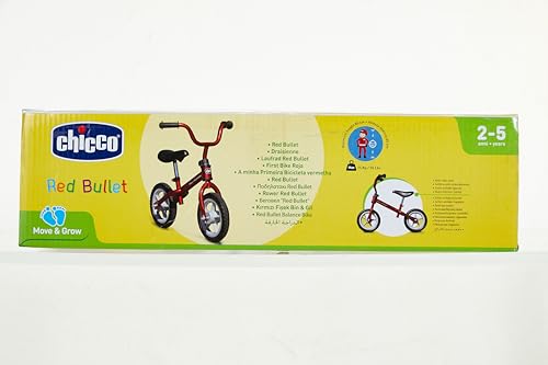 Chicco Red Bullet Balance Bike | First Bike, Anti-Puncture Wheels, up to 25kg, 18 months +