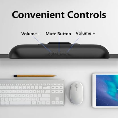 - ZETIY USB Speaker Sound Bar, Monitor Speaker for PC, USB Portable Computer Speaker