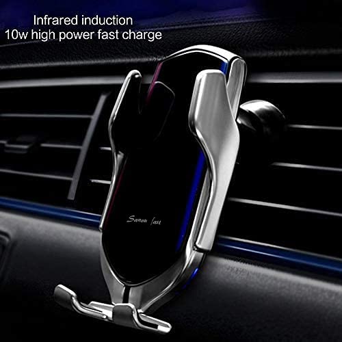 - Wireless Car Charger, Smart Sensor 10W Fast Charging Auto-Clamp