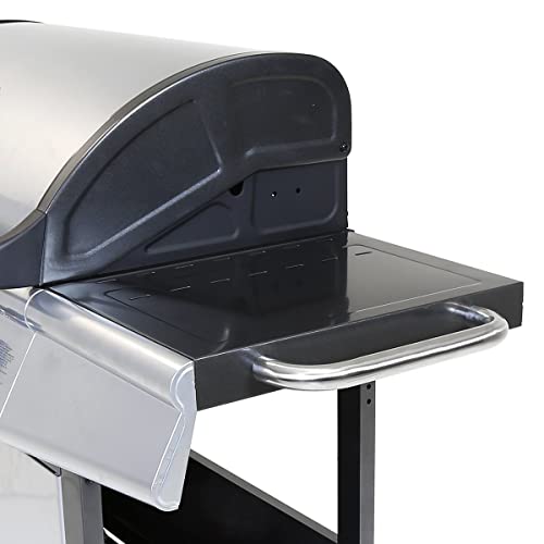 Cosmogrill barbecue 6+1 Pro Gas Grill BBQ (Silver with Cover)