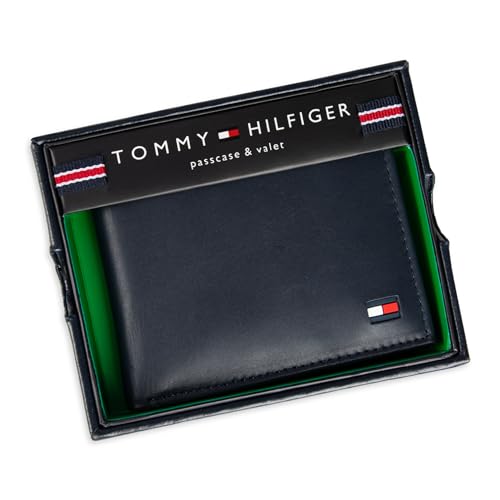 - Tommy Hilfiger | Slim Bifold Wallet Bi-Fold | Navy Dore -