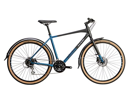 - Raleigh | STB16MT | Strada City 650b 16 Speed Disc Brake Men's Hybrid Bike | Black / Blue Size Small -