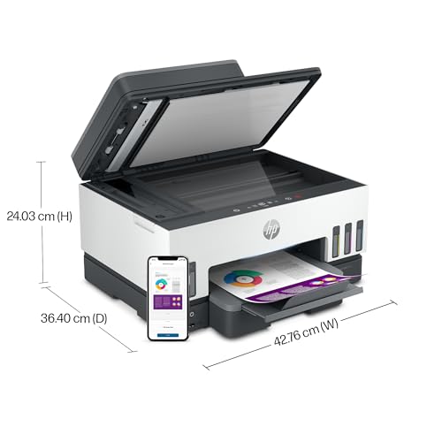 - HP Smart Tank 7605 All-in-One Wireless Inkjet Printer | 35 Page Automatic Document Feeder -