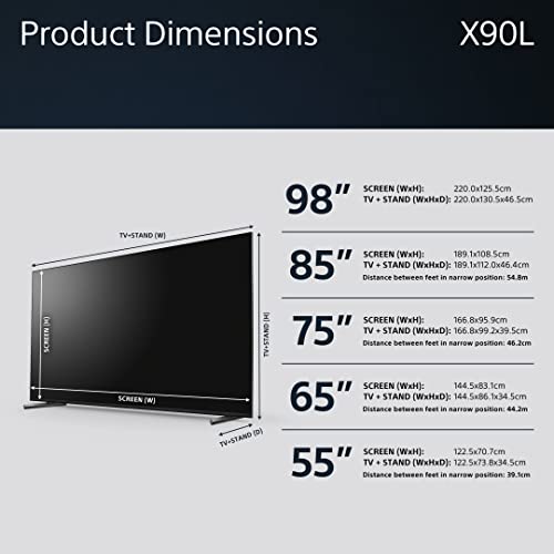 - Sony BRAVIA | KD-75X85L | 75 Inch | Full Array LED | Smart TV | 4K HDR -