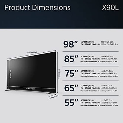 - Sony BRAVIA | KD-75X85L | 75 Inch | Full Array LED | Smart TV | 4K HDR -