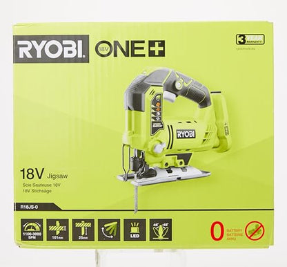 - Ryobi R18JS-0 ONE+ | Jigsaw with LED | 18 V (Body Only) -