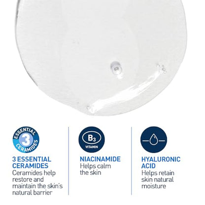CeraVe Foaming Cleanser for Normal to Oily Skin 236ml with Niacinamide and 3 Essential Ceramides