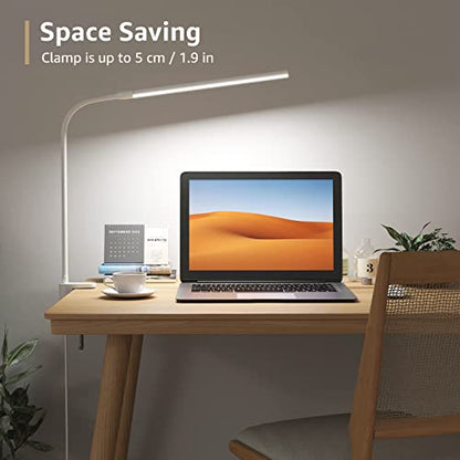 - Lepro Desk Clamp Lamp | LED Desk Lamp Eye Caring Dimmable |5W 460lm | 10 Brightness Levels -