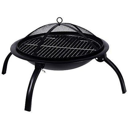 - Fire Vida Large Fire Pit | Steel Folding Outdoor Garden Patio Heater -