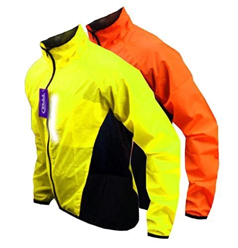 - TTG CYCLING JACKET | Hi Viz | WATERPROOF | WINDPROOF | BREATHABLE | HIGHLY VISIBLE -
