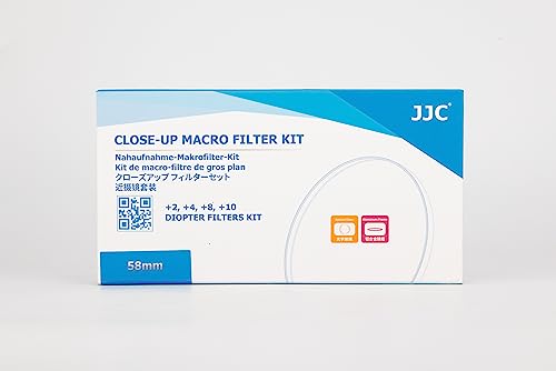 - JJC 58mm Close-Up Macro Filter Kit | (+2, 4, 8, 10) | Filter Pouch -