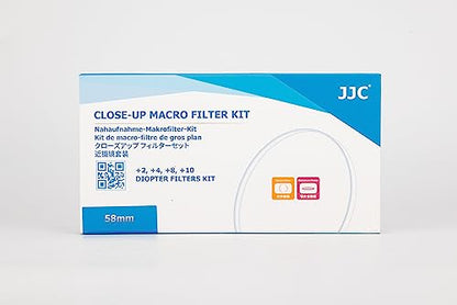 - JJC 58mm Close-Up Macro Filter Kit | (+2, 4, 8, 10) | Filter Pouch -
