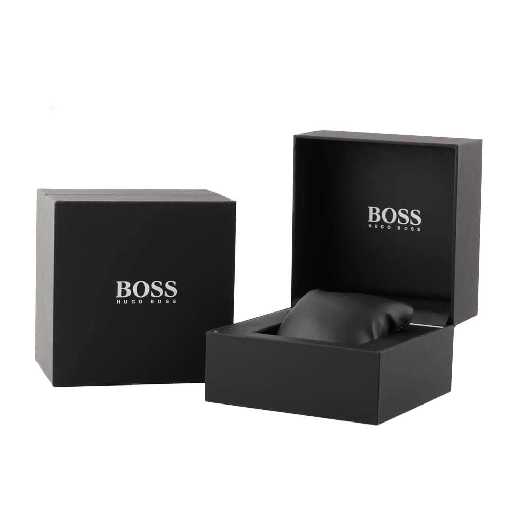 BOSS Chronograph Quartz Watch for Men with Brown Leather Strap - 1513494