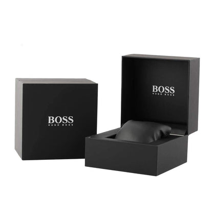 BOSS Chronograph Quartz Watch for Men with Brown Leather Strap - 1513494