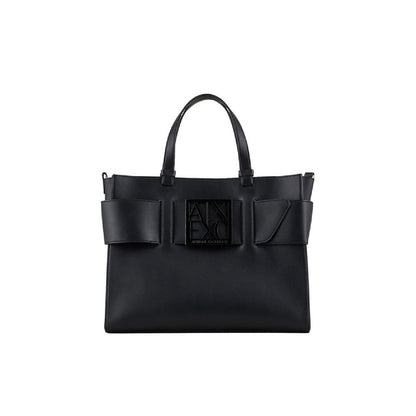 Armani Exchange Shoulder-handbags Women’s Tote, Black, TU