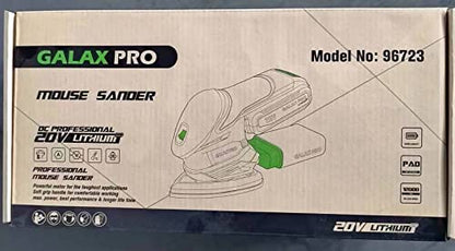 - GALAX PRO Cordless Sander 20V | Detail Sanders | 20Pcs Sandpapers | 12000 RPM Sanders with Dust Collection System for Tight Spaces -