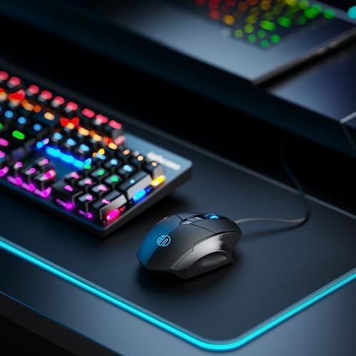 - Wired Mouse, USB wired mouse with 6 Button Silent Click