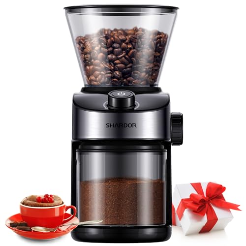 - SHARDOR Coffee Grinder Burr Electric | 25 Precise Grind Setting | Automatic Coffee Bean Grinder -