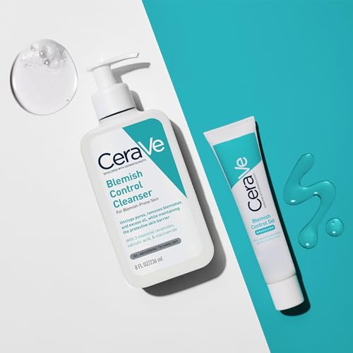 CeraVe Blemish Control Face Cleanser with 2% Salicylic Acid & Niacinamide for Blemish-Prone Skin 236ml , Unscented