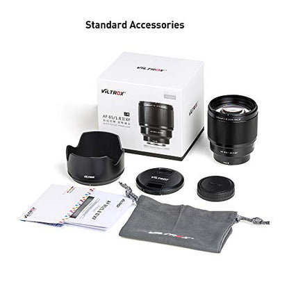 - VILTROX 85mm F1.8 II XF Lens Auto Focus Full Frame Prime Portrait Lens for Fuji X Mount Camera X-T3 X-T2 X-T30 X-T20 X-T10 X-T100 X-PRO2 X-E3 X-A20 X-A5 -