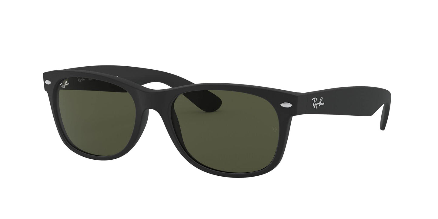 - Ray-Ban Unisex New Wayfarer Classic Sunglasses | Black | Green Classic G-15 Lens -