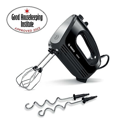 Bosch CleverMixx MFQ2420BGB Hand Mixer, 400 W - Black & Stainless Steel