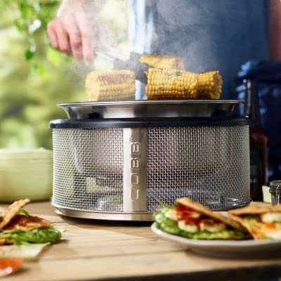 Cobb Premier Charcoal Barbecue Grill and 6 Cobblestones Bundle