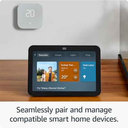 - Echo Show 8 | 3rd generation (2023 release), HD Smart Touchscreen With Spatial Audio -