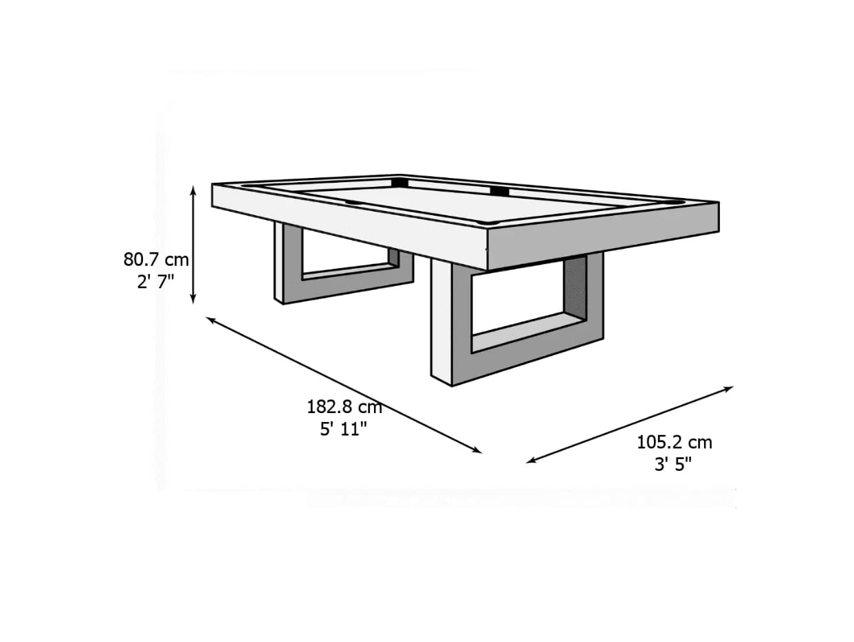 6ft / 7ft Pool Table With Dining Table Top & Table Tennis Table Family Leisure Snooker Billiards Games Table With All Accessories, Great for Kids and Adults (Driftwood with Grey Cloth, 7ft)