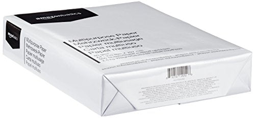 Amazon Basics Multi-purpose Copy Printer Paper, A4 80 gsm, 2500 Count (Pack of 5), White