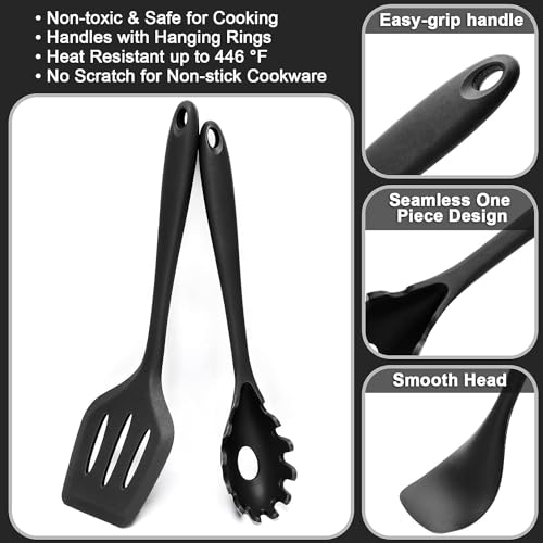 - Wildone Silicone Kitchen Cooking Utensils Set, 15PCS
