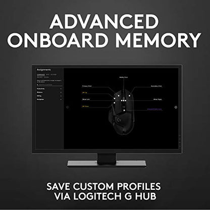 - Logitech G G502 HERO High Performance Wired Gaming Mouse | HERO 25K Sensor | 25,600 DPI | RGB | Adjustable Weights | 11 Programmable Buttons -